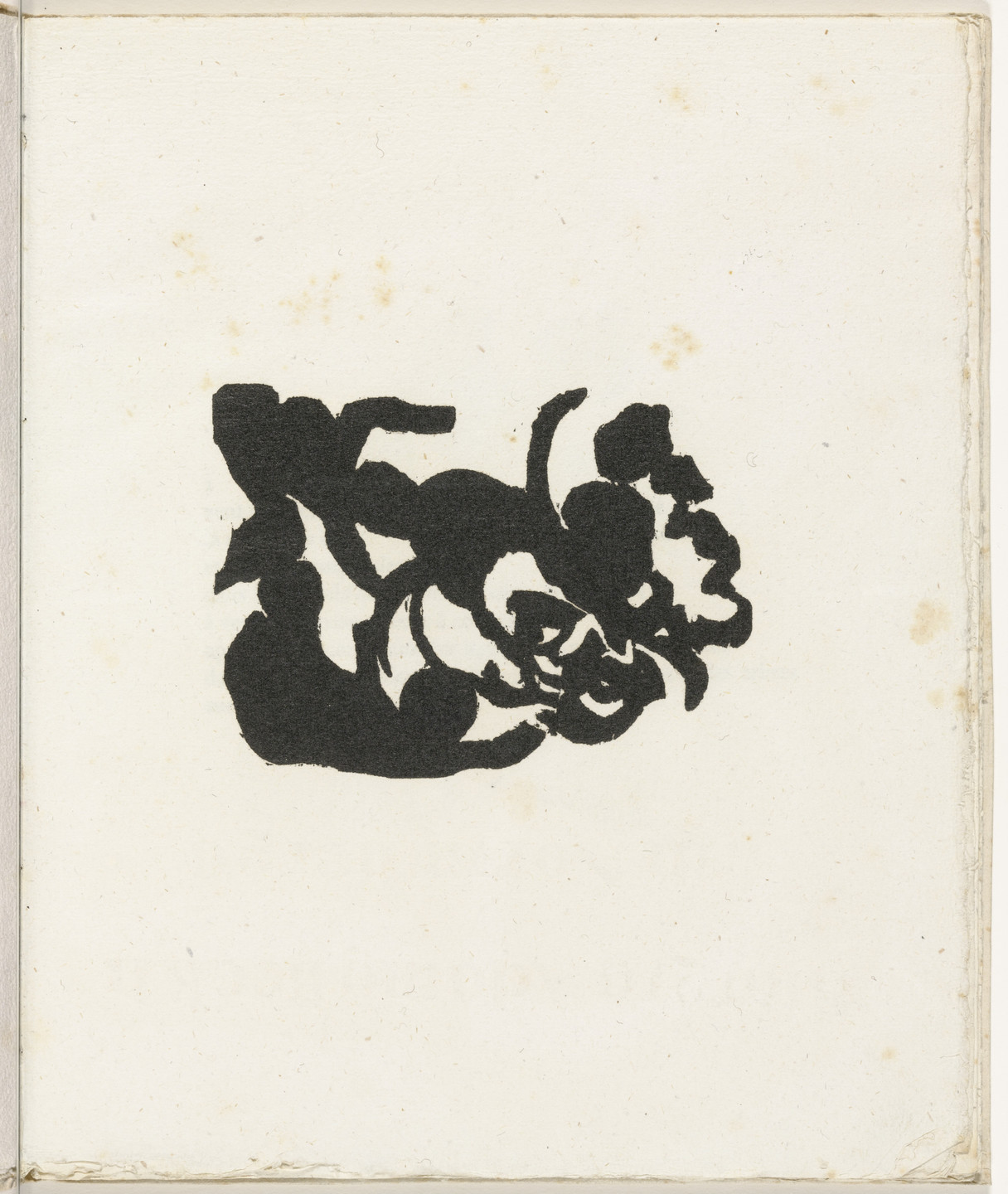 Jean (Hans) Arp. Plate (folio 4) from Cinéma calendrier du coeur abstrait, maisons (Cinema Calendar of the Abstract Heart, Houses). 1920