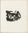 Jean (Hans) Arp. Plate (folio 4) from Cinéma calendrier du coeur abstrait, maisons (Cinema Calendar of the Abstract Heart, Houses). 1920