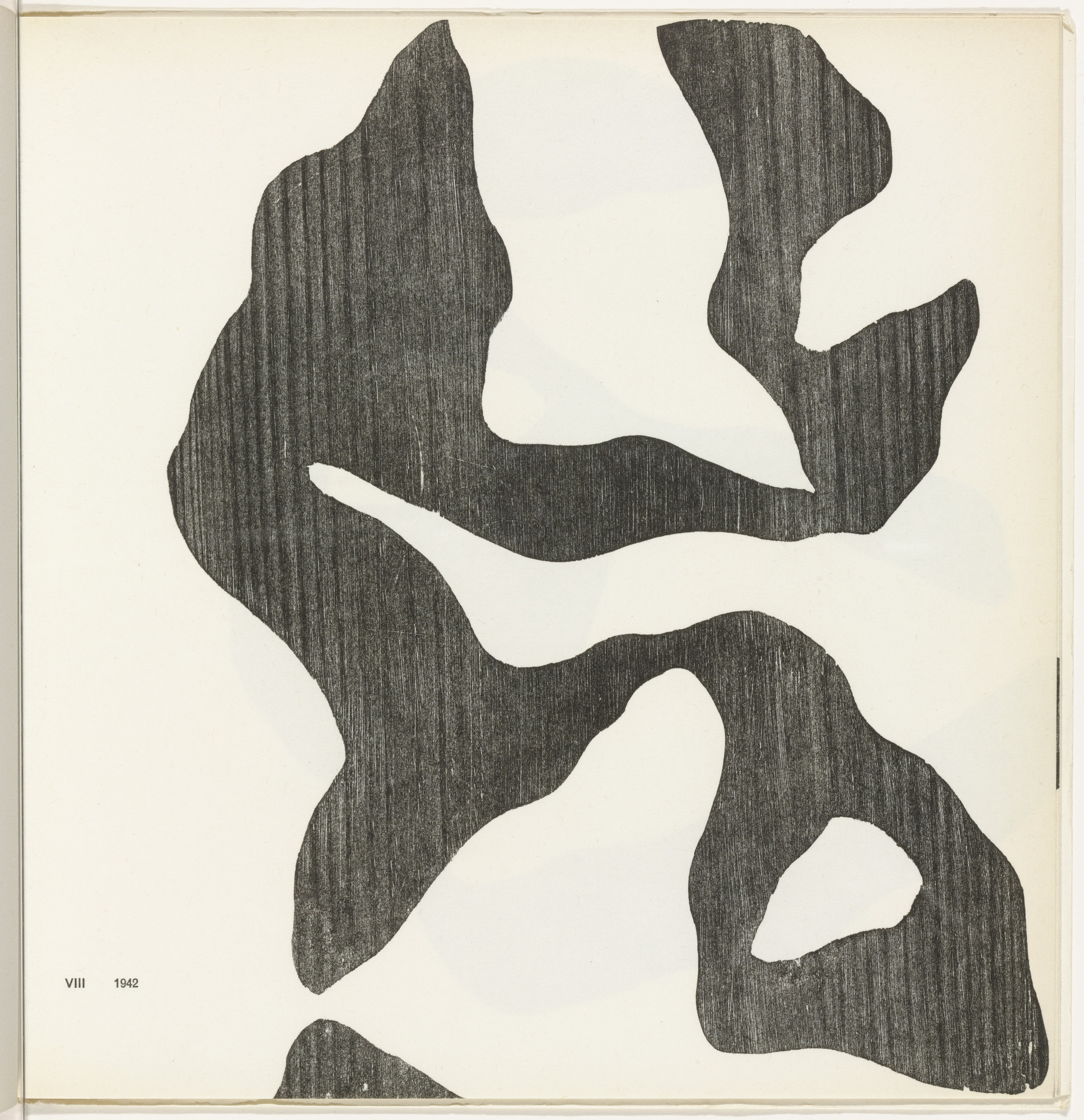 Jean (Hans) Arp. Configuration VIII (plate, folio 12) from 11 Configurations