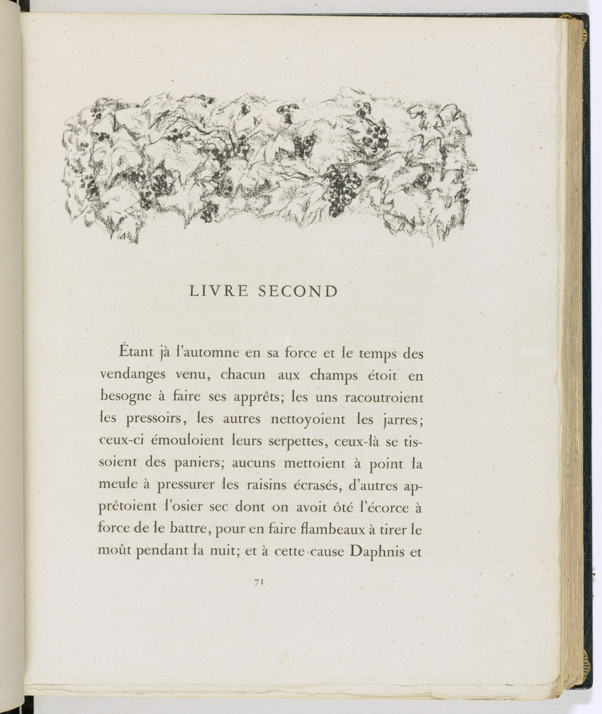 Headpiece (page 71) from Daphnis et Chloé