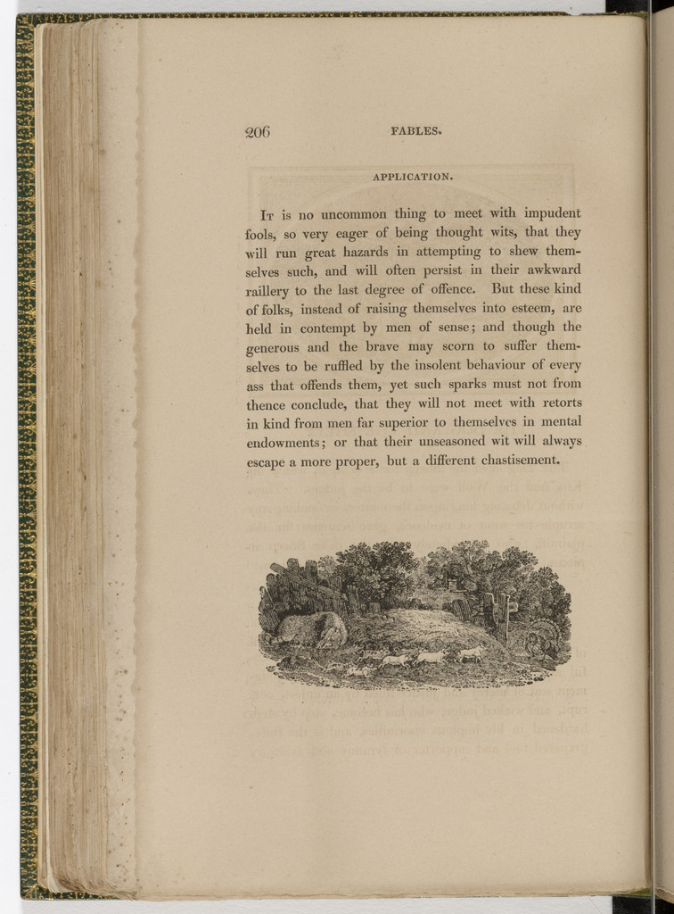 Tailpiece (page 206) from The Fables of Aesop