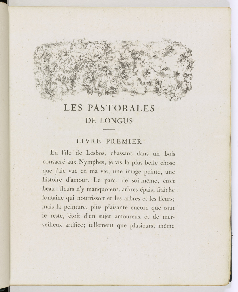 Headpiece (page 1) from Daphnis et Chloé