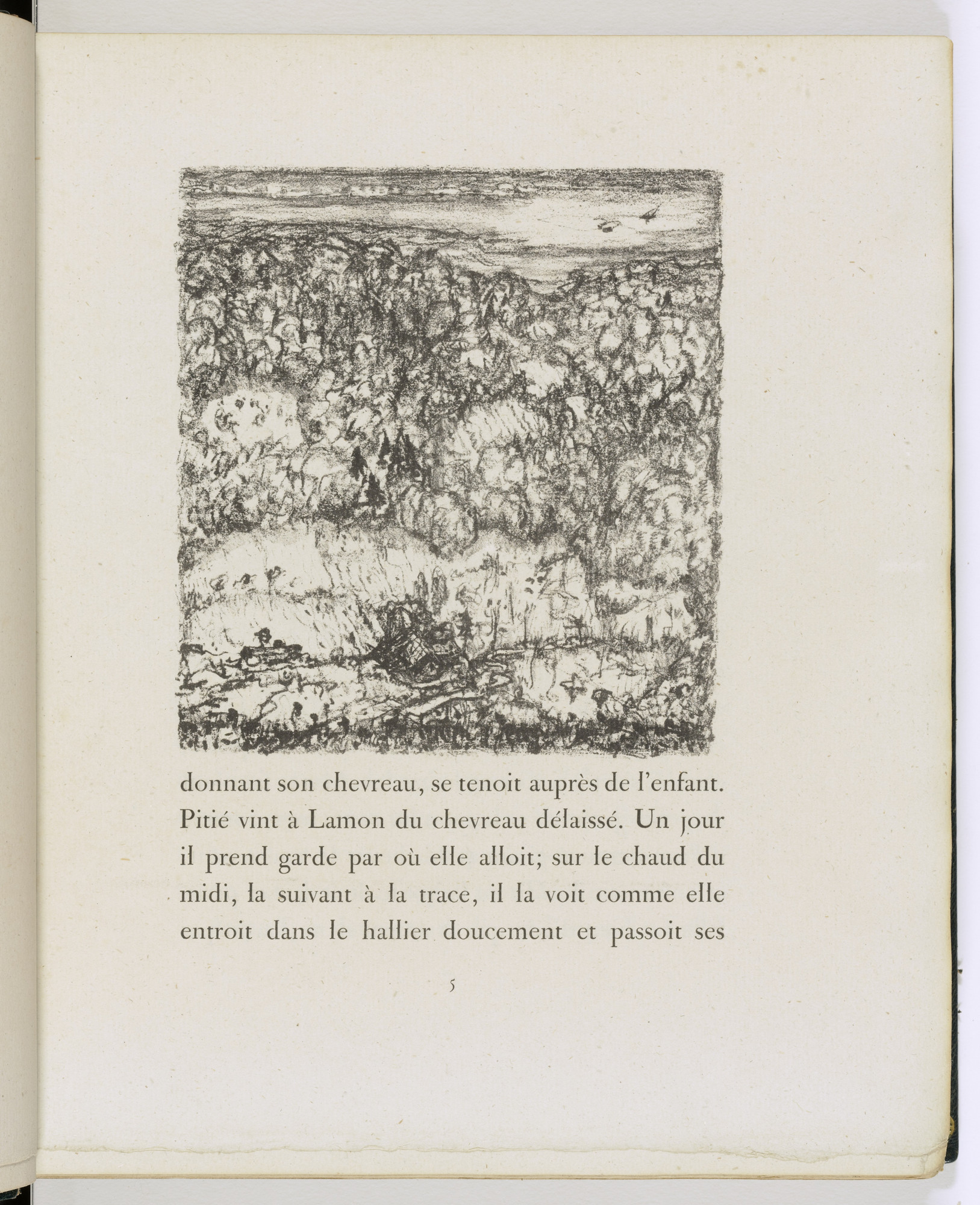 Pierre Bonnard. In-text plate (page 5) from Daphnis et Chloé