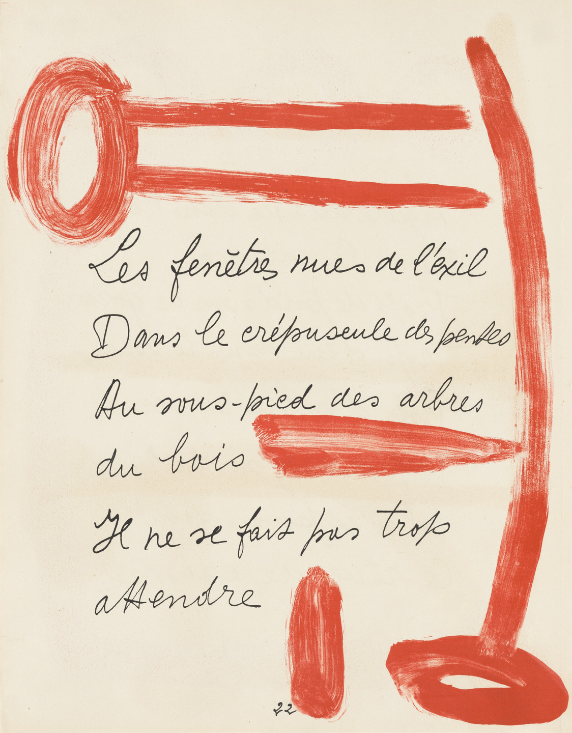 Pablo Picasso. In-text plate (page 22) from Le Chant des morts. 1945–48, published 1948