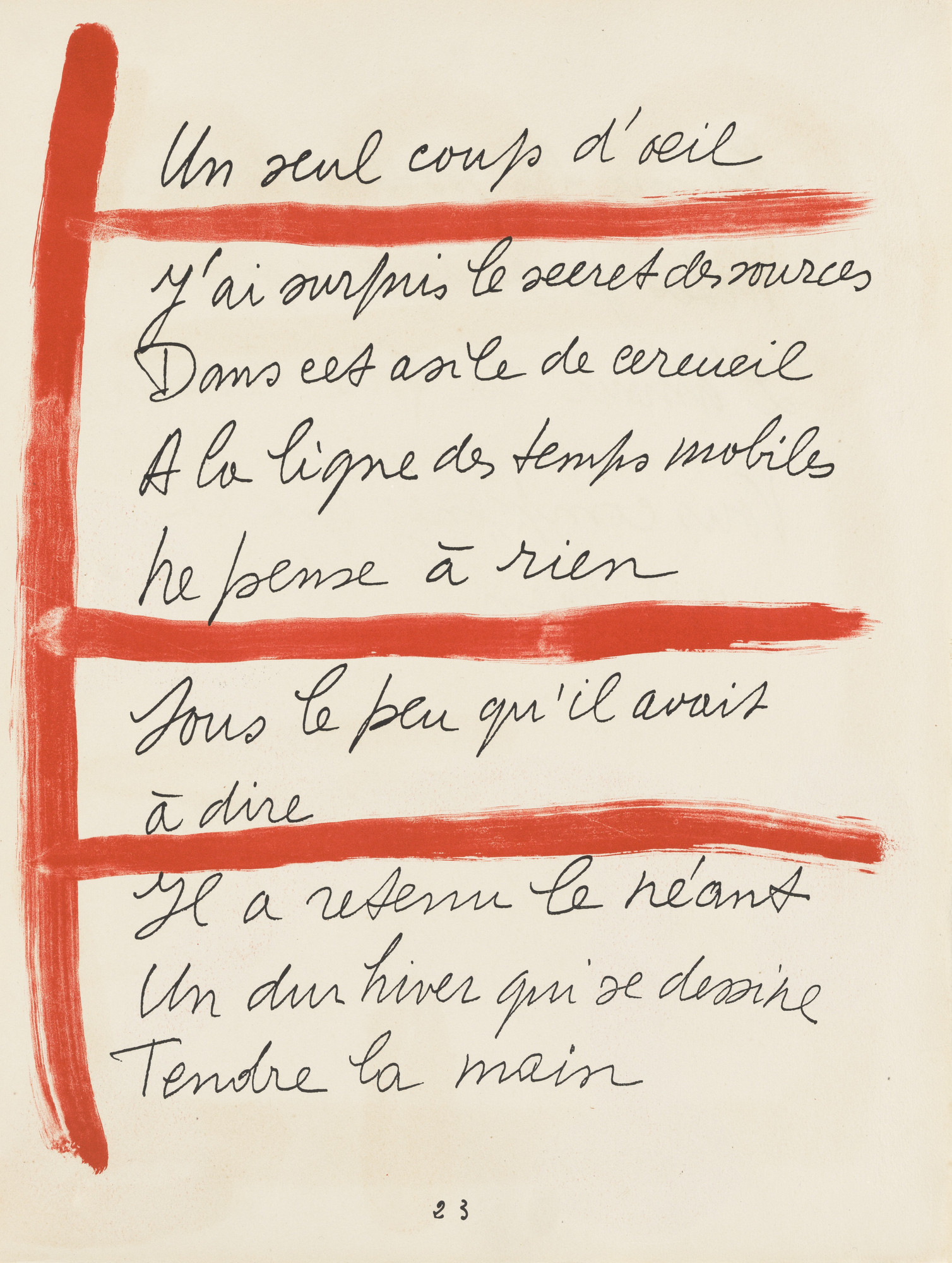 Pablo Picasso. In-text plate (page 23) from Le Chant des morts