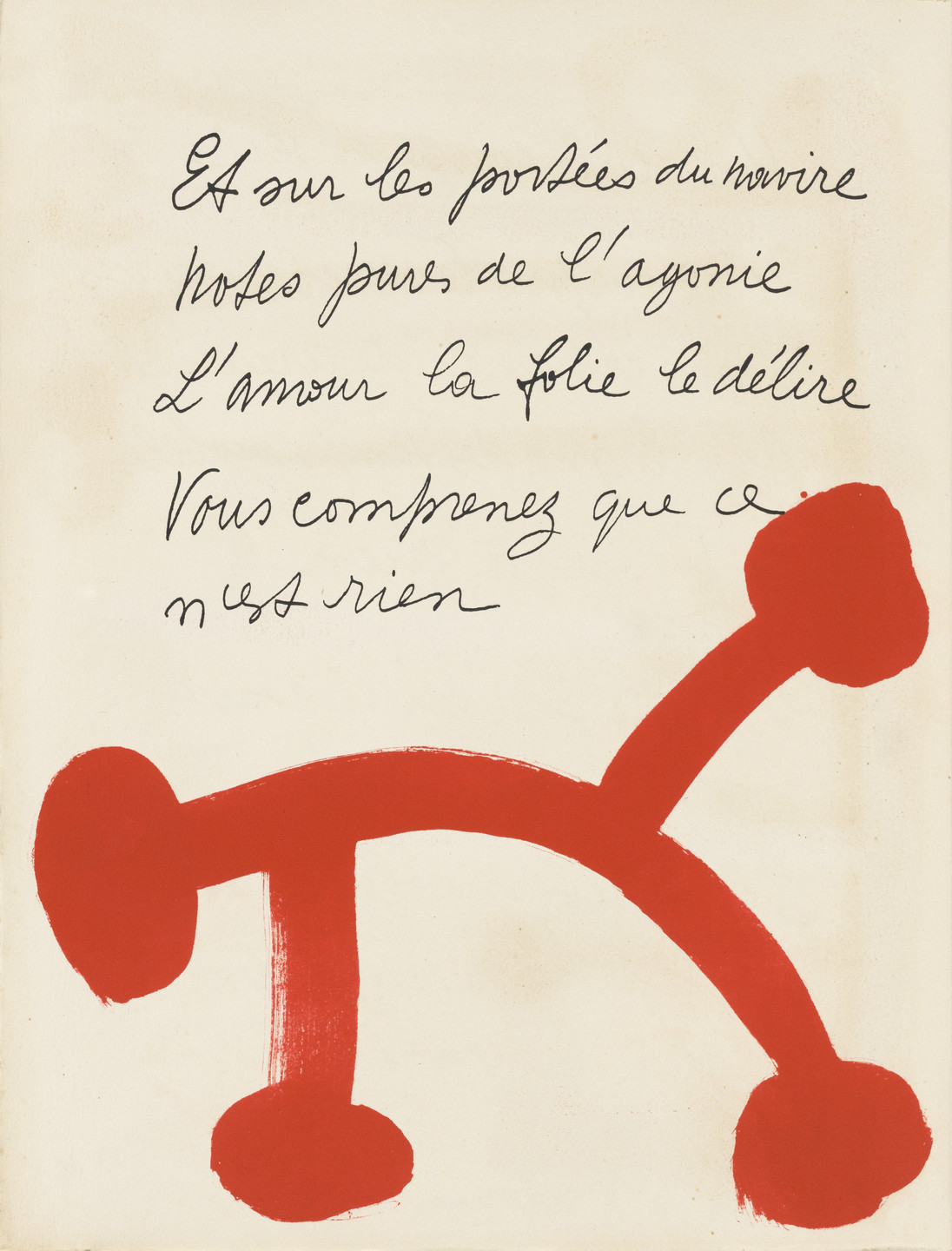 Pablo Picasso. In-text plate (page 24) from Le Chant des morts. 1945–48, published 1948