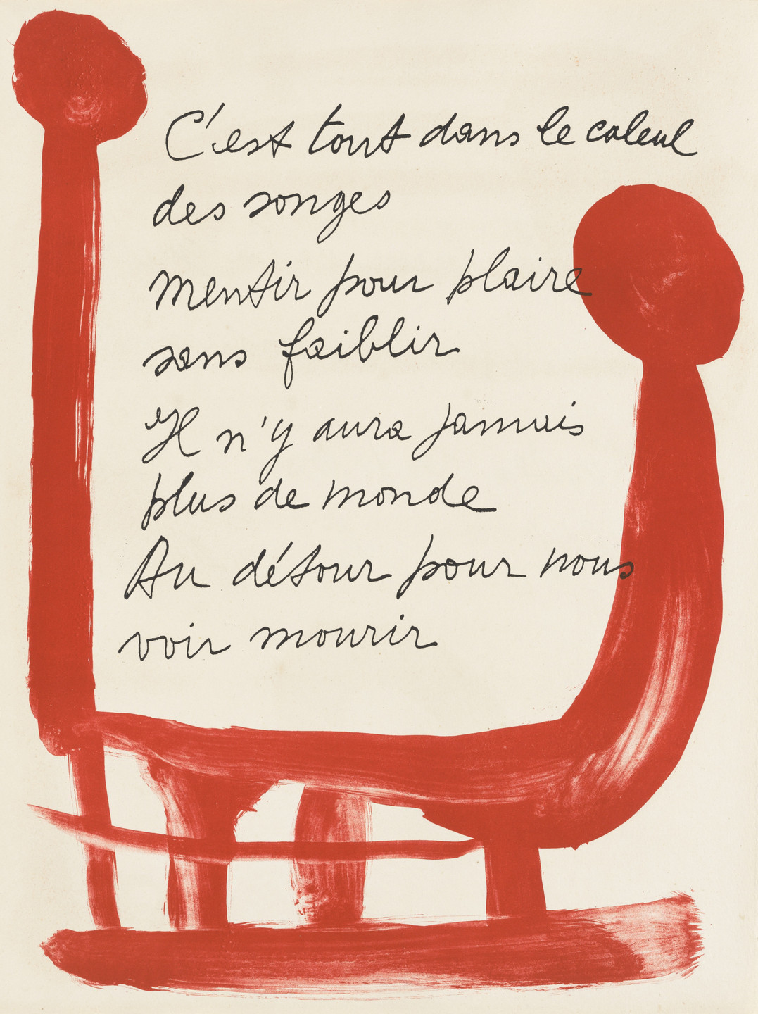 Pablo Picasso. In-text plate (page 27) from Le Chant des morts. 1945–48, published 1948