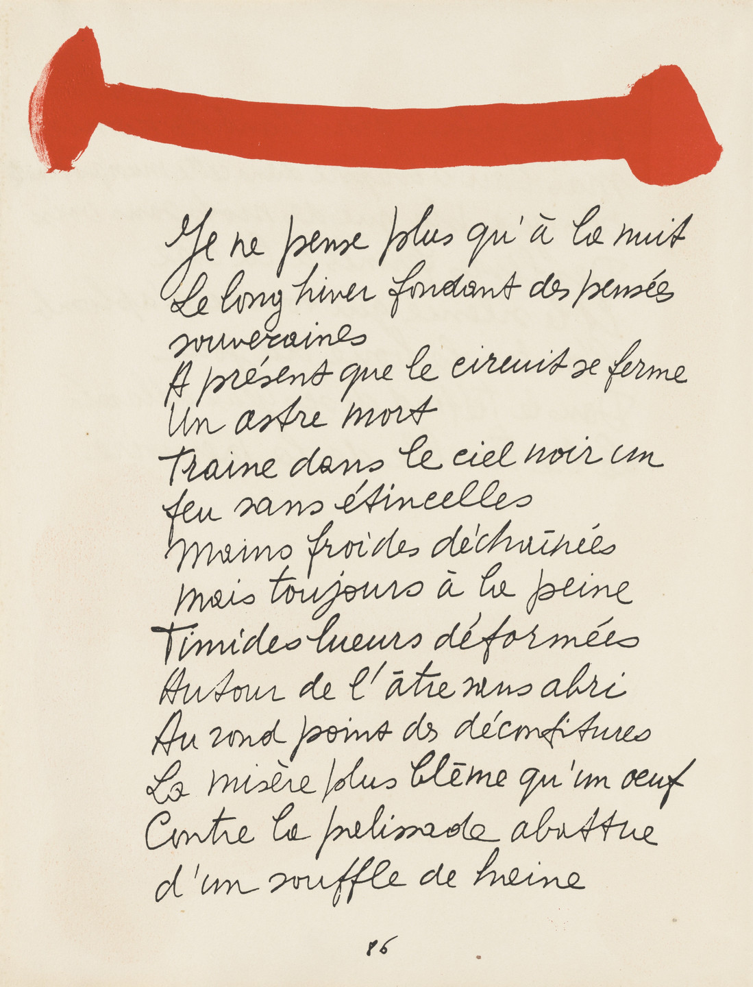 Pablo Picasso. In-text plate (page 86) from Le Chant des morts. 1945–48, published 1948