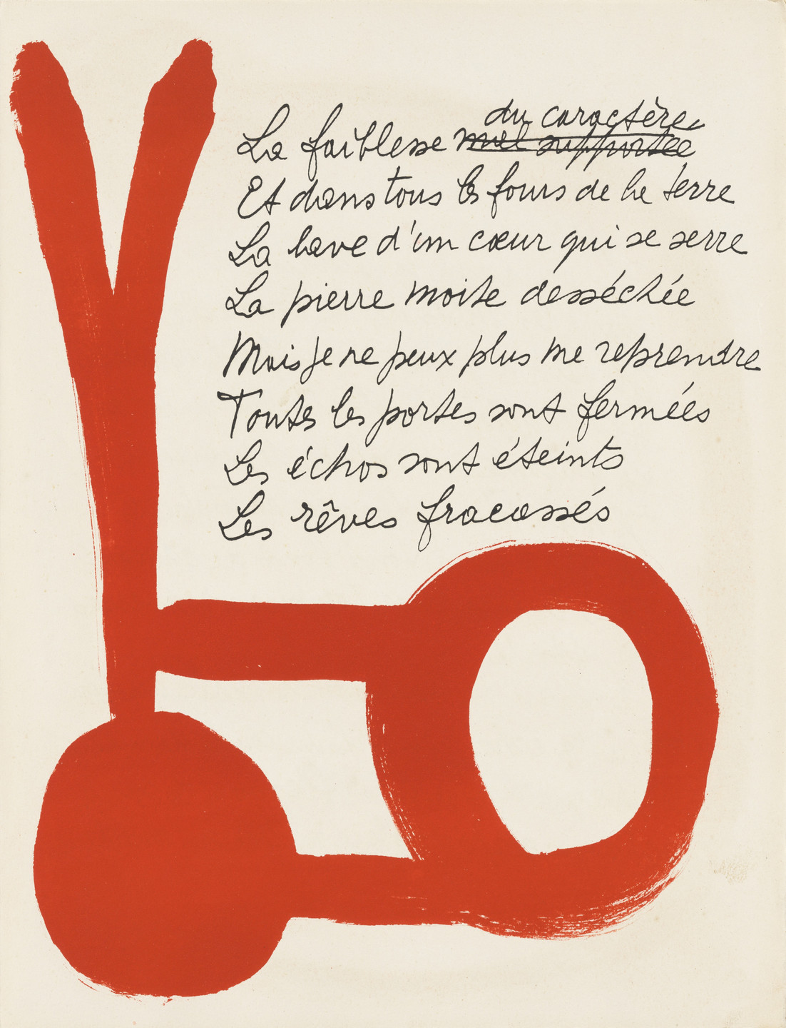 Pablo Picasso. In-text plate (page 105) from Le Chant des morts. 1945–48, published 1948