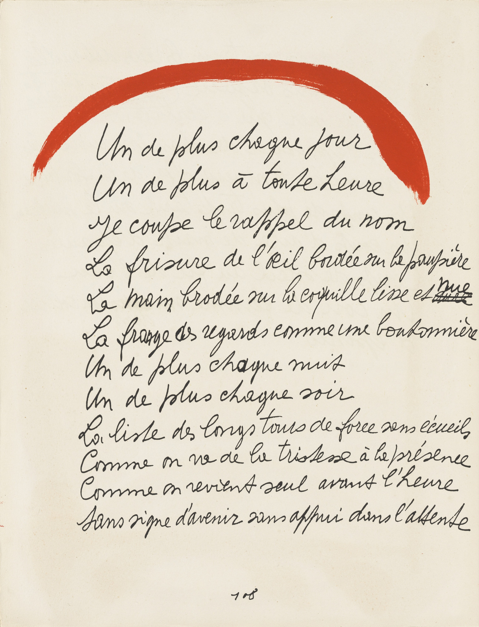 Pablo Picasso. In-text plate (page 108) from Le Chant des morts