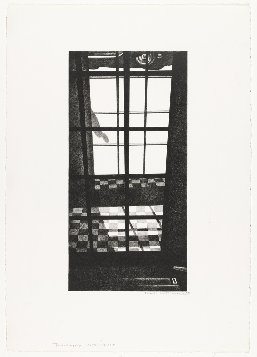 Louis Lozowick. Doorway Into Street. 1929