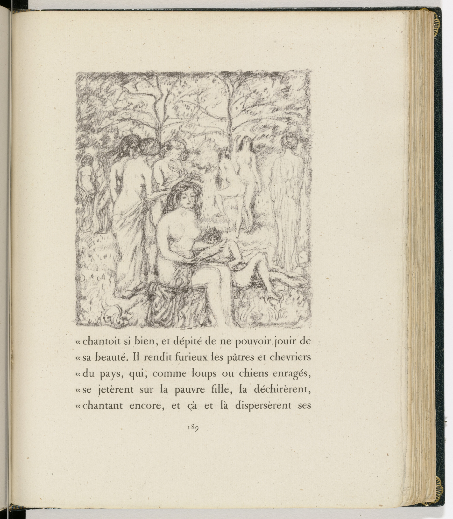 Pierre Bonnard. In-text plate (page 189) from Daphnis et Chloé