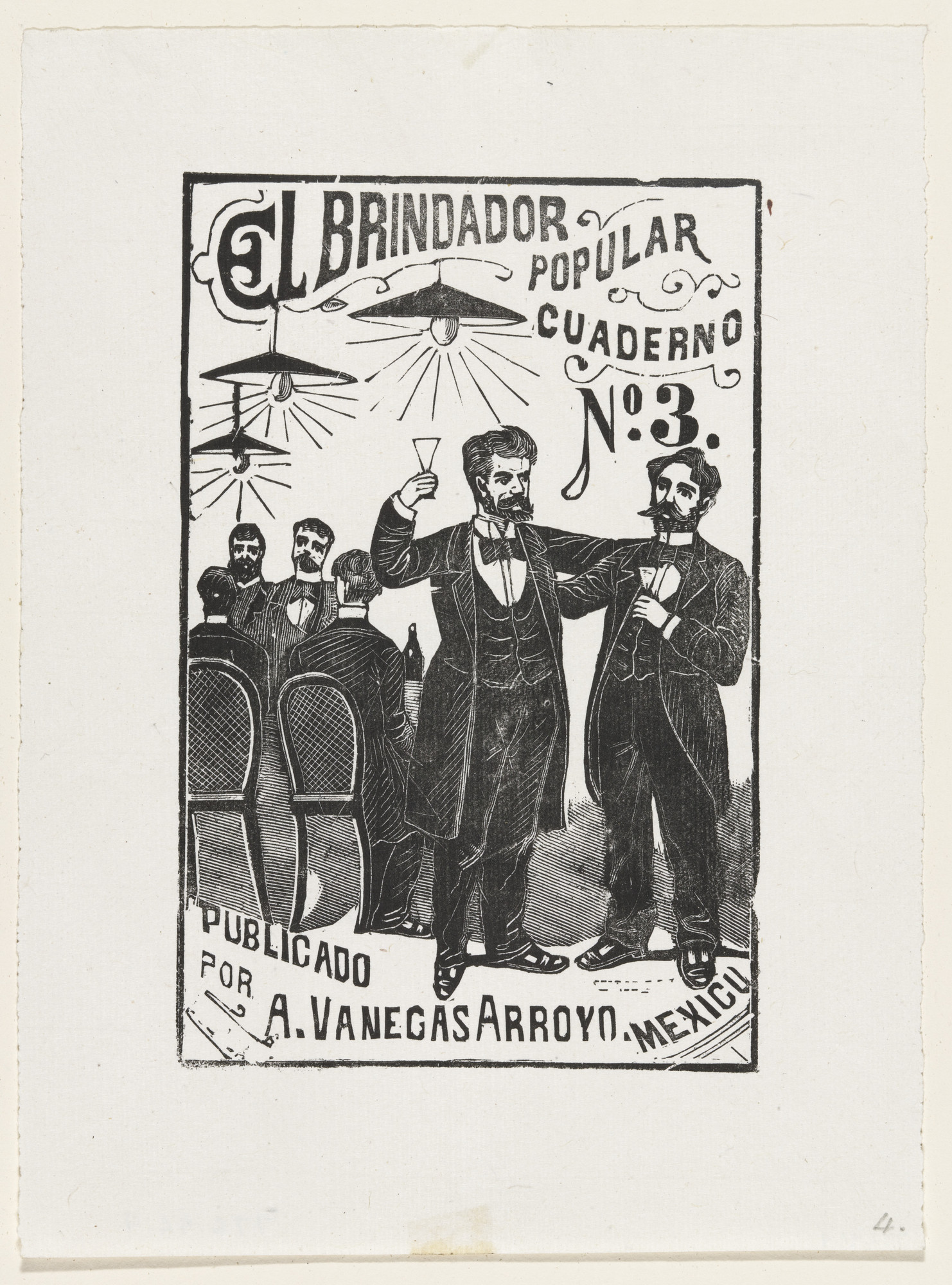 José Guadalupe Posada. The Popular Toastmaster ( El Brindador Popular ) from 25 Prints of José Guadalupe Posada