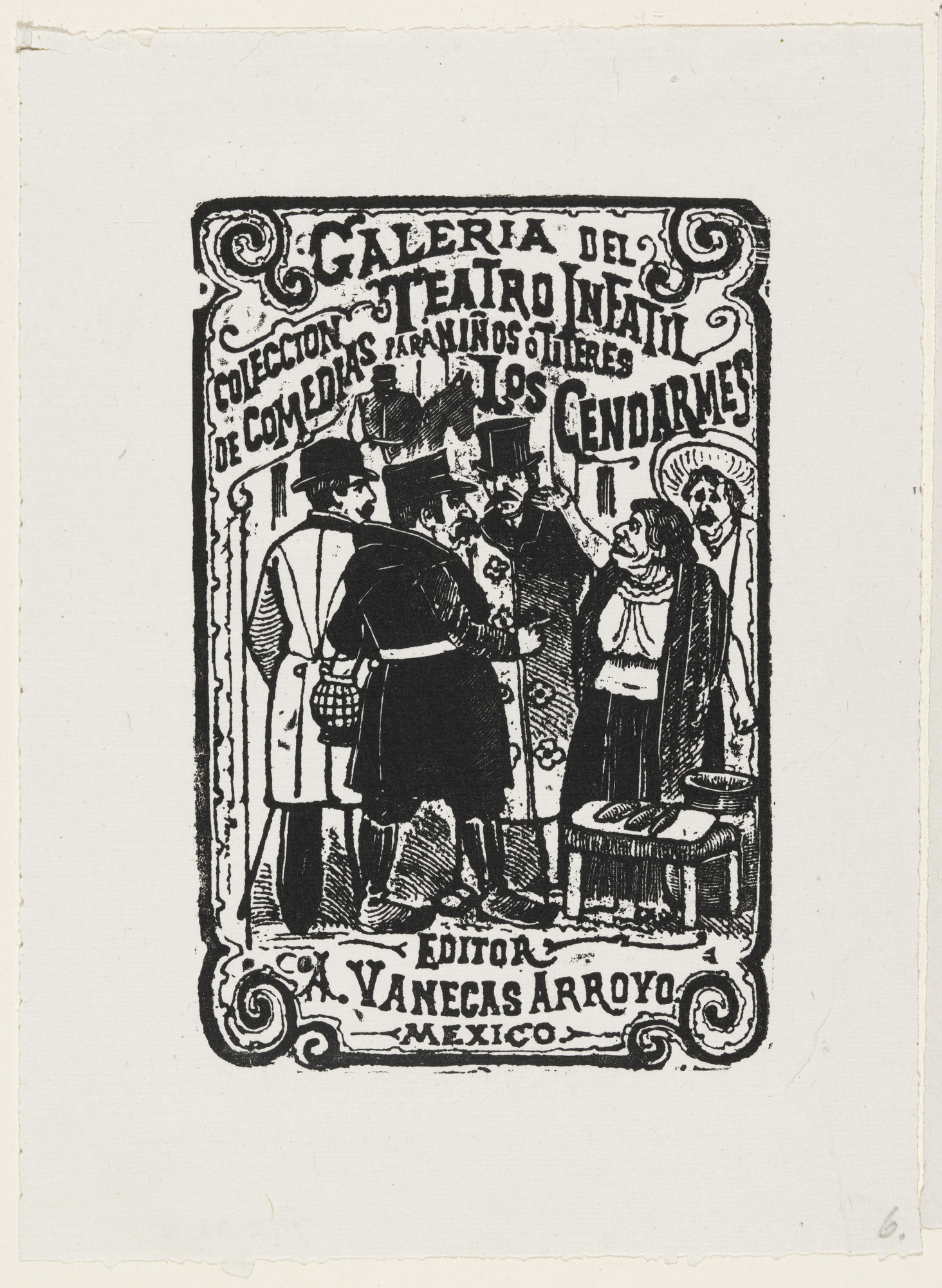 José Guadalupe Posada. The Policemen ( Los Gendarmes ) from 25 Prints of José Guadalupe Posada