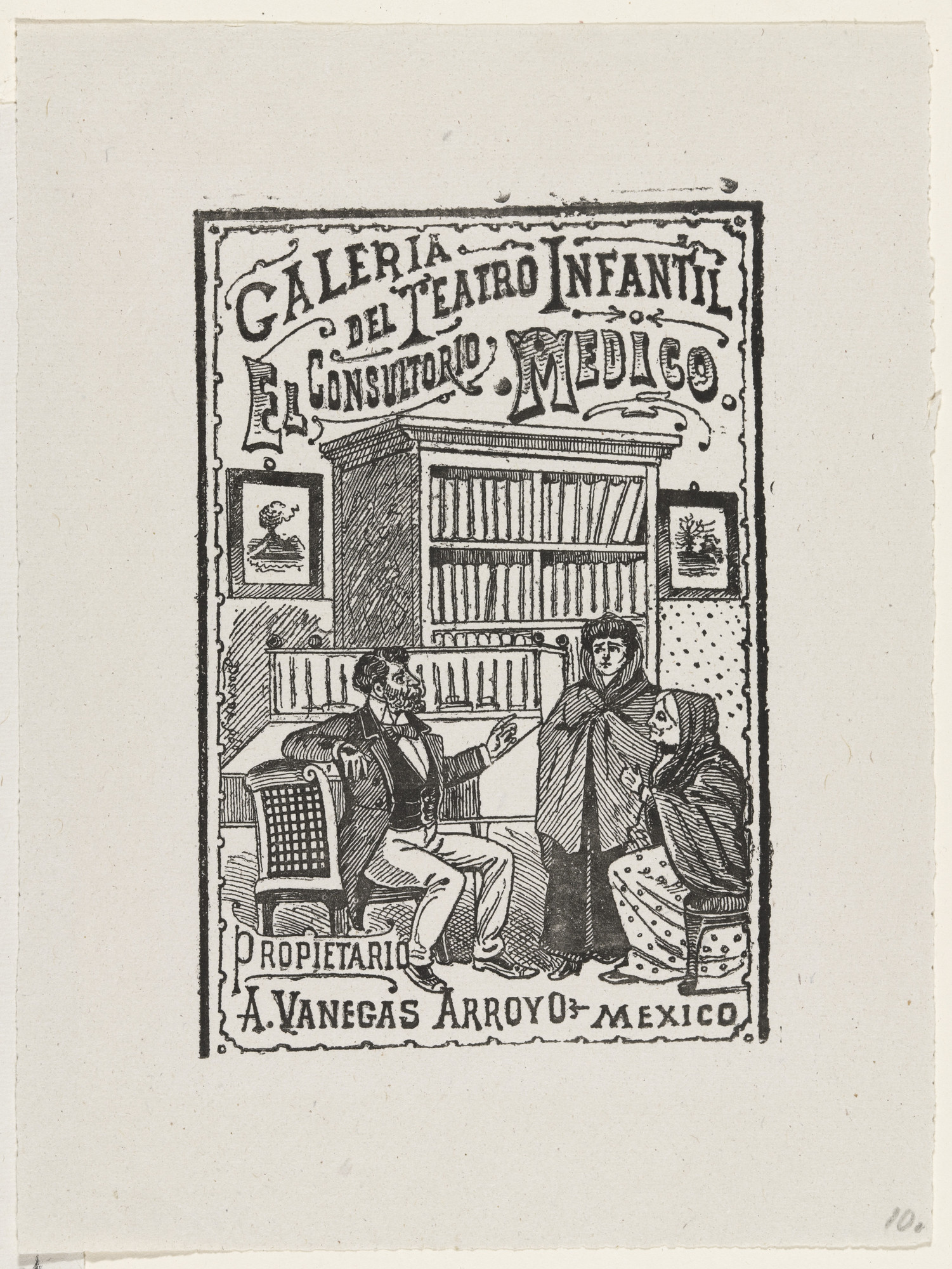 José Guadalupe Posada. The Medical Consultation ( El Consultorio Medical ) from 25 Prints of José Guadalupe Posada
