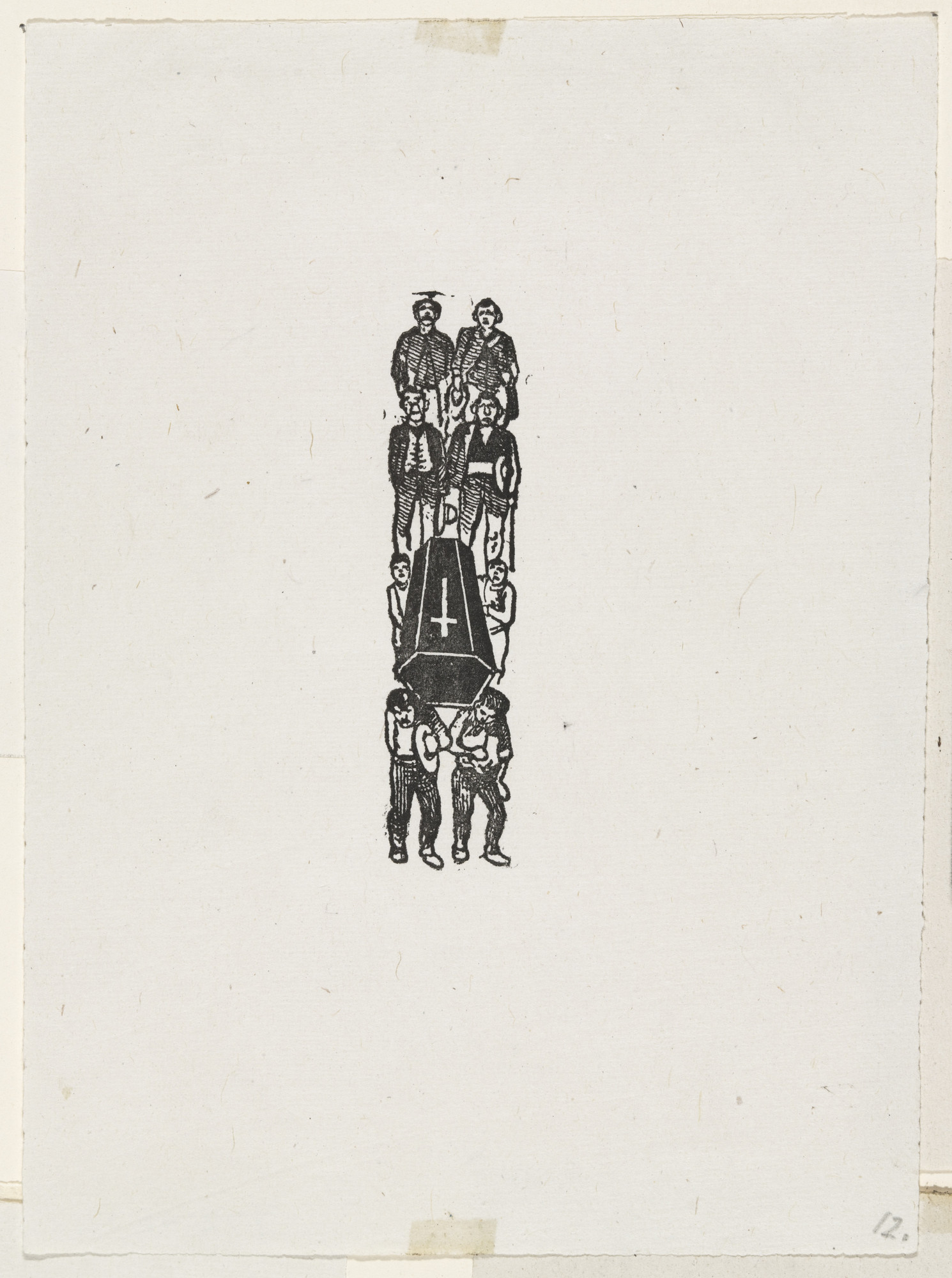 José Guadalupe Posada. The Burial (El Sepelio) from 25 Prints of José Guadalupe Posada