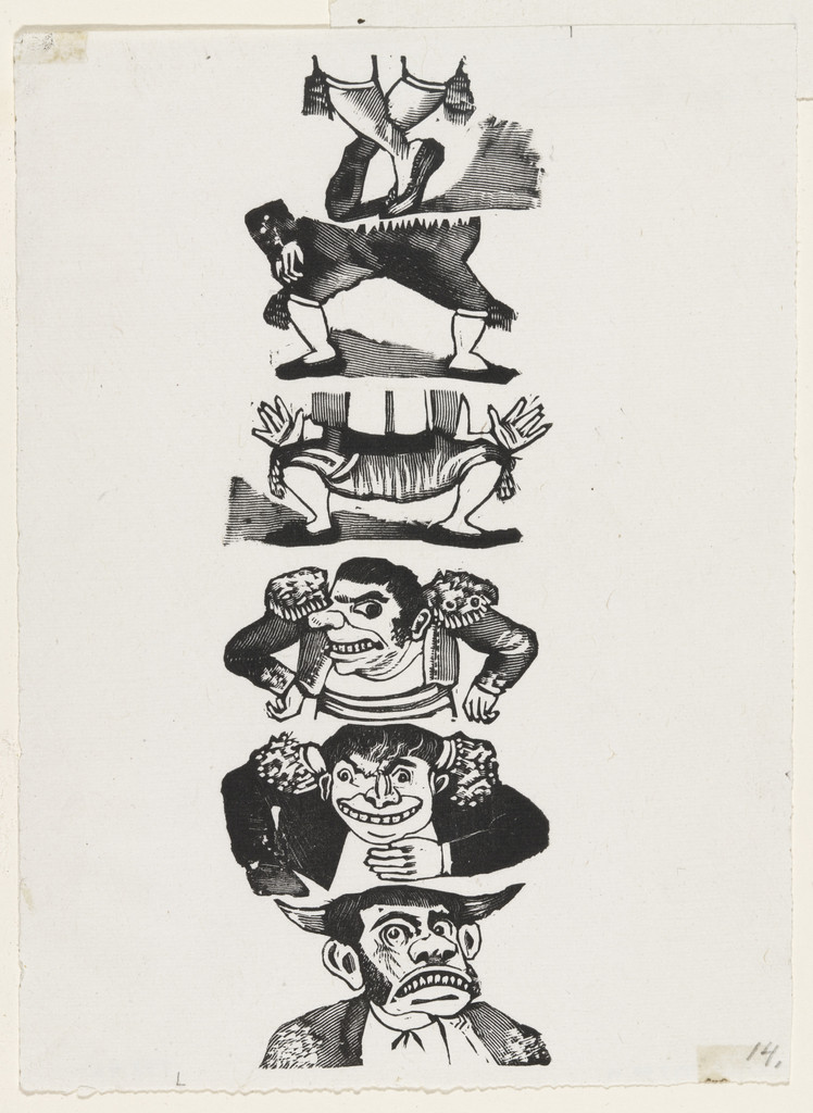 Bullfighters (Los toreros [juguete]) from 25 Prints of José Guadalupe Posada