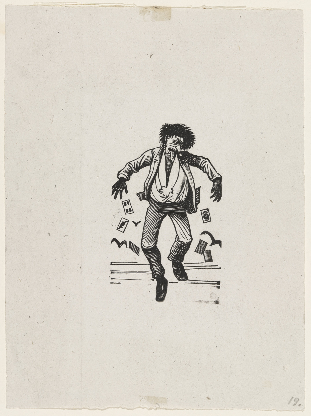 José Guadalupe Posada. _The Gambler_from 25 Prints of José Guadalupe Posada. plate c. 1890-1910, published 1942