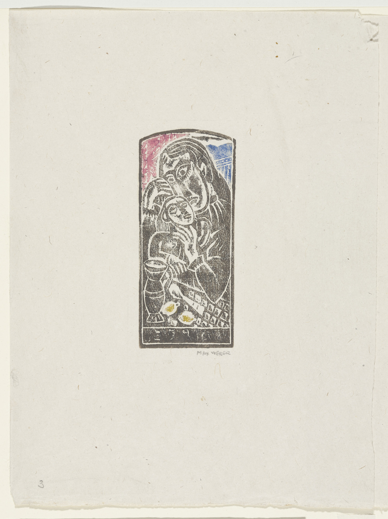 Max Weber. Mother Love (Madonna and Child)