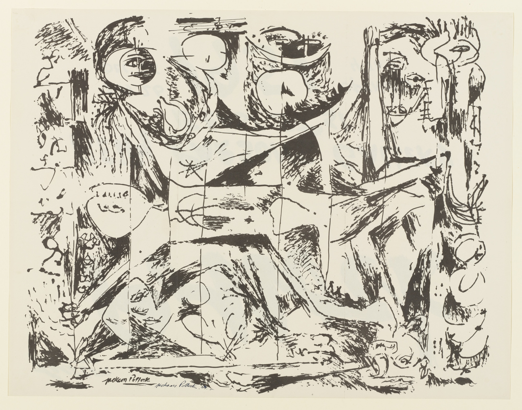 Jackson Pollock. Exhibition Announcement, Betty Parsons Gallery, Nov. 26-Dec. 15, 1951