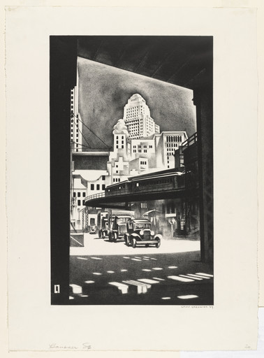 Louis Lozowick. Hanover Square. 1929