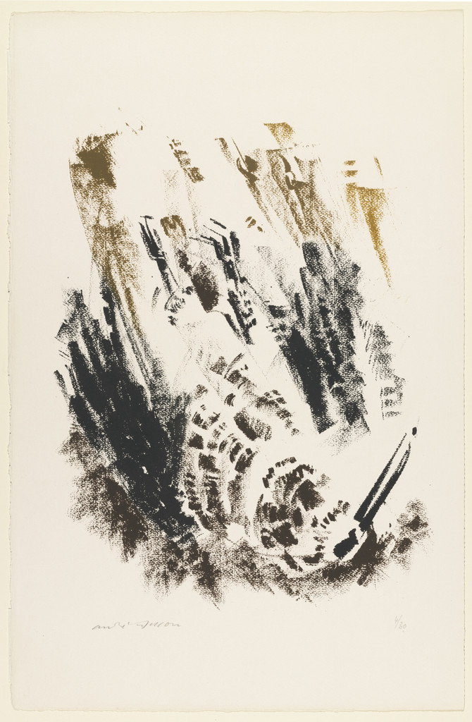 Depressed Woodcock (Bécasse abattue), André Masson, 1952