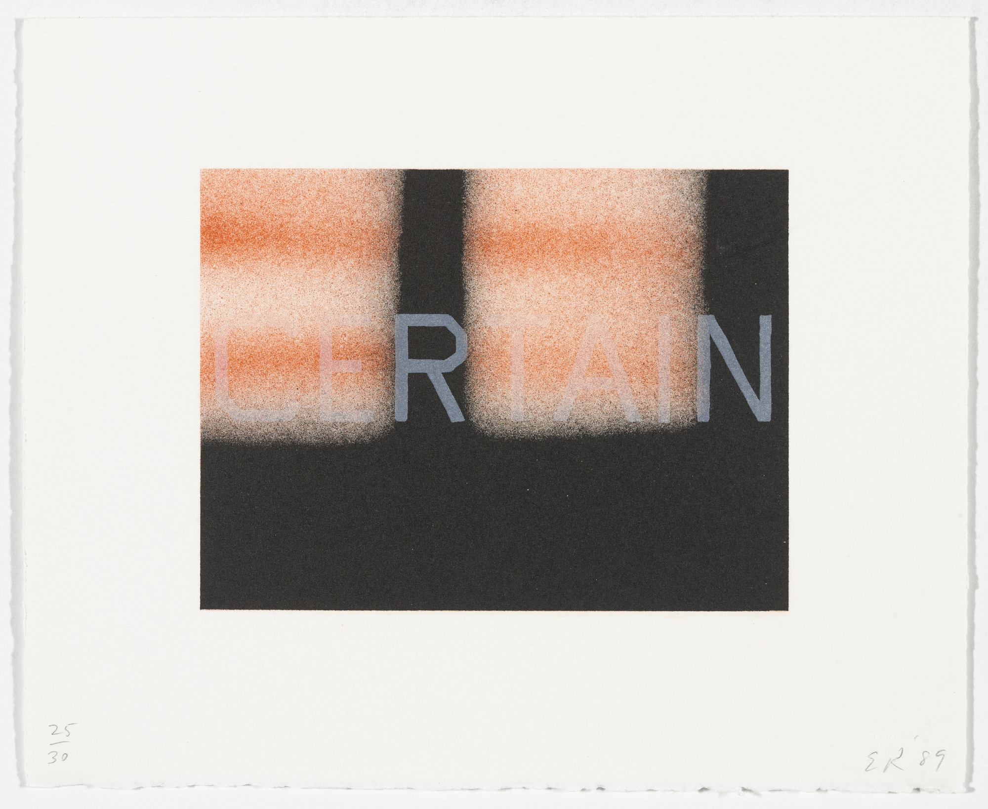 Edward Ruscha. Certain from That Is Right And Other Similarities