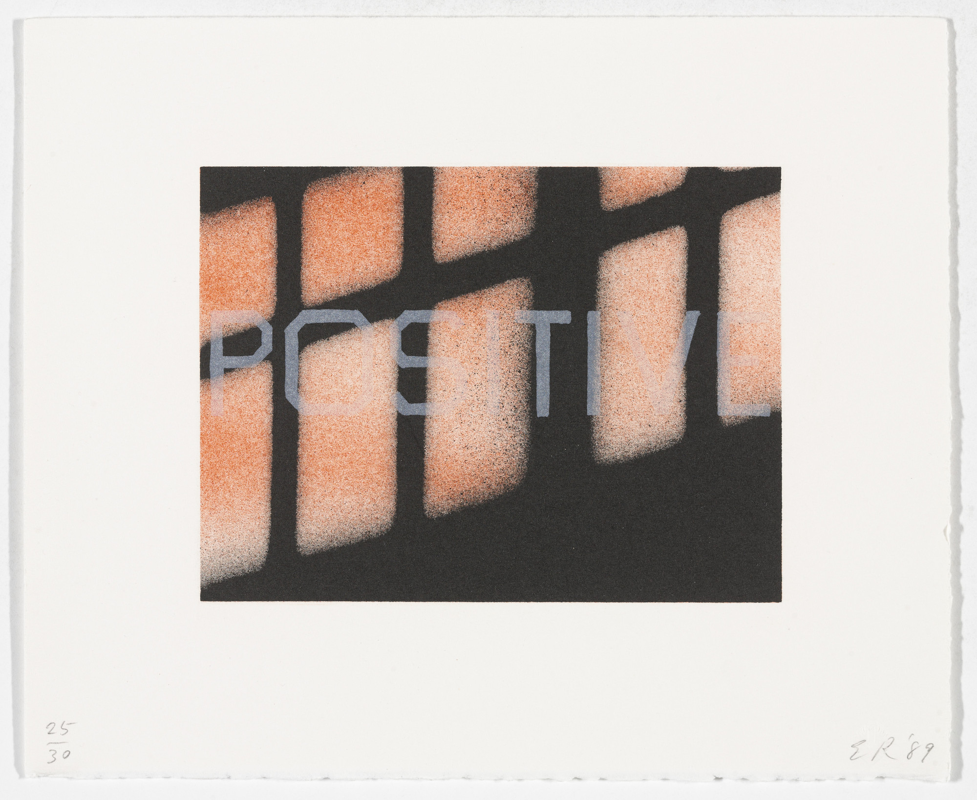 Edward Ruscha. Positive from That Is Right And Other Similarities