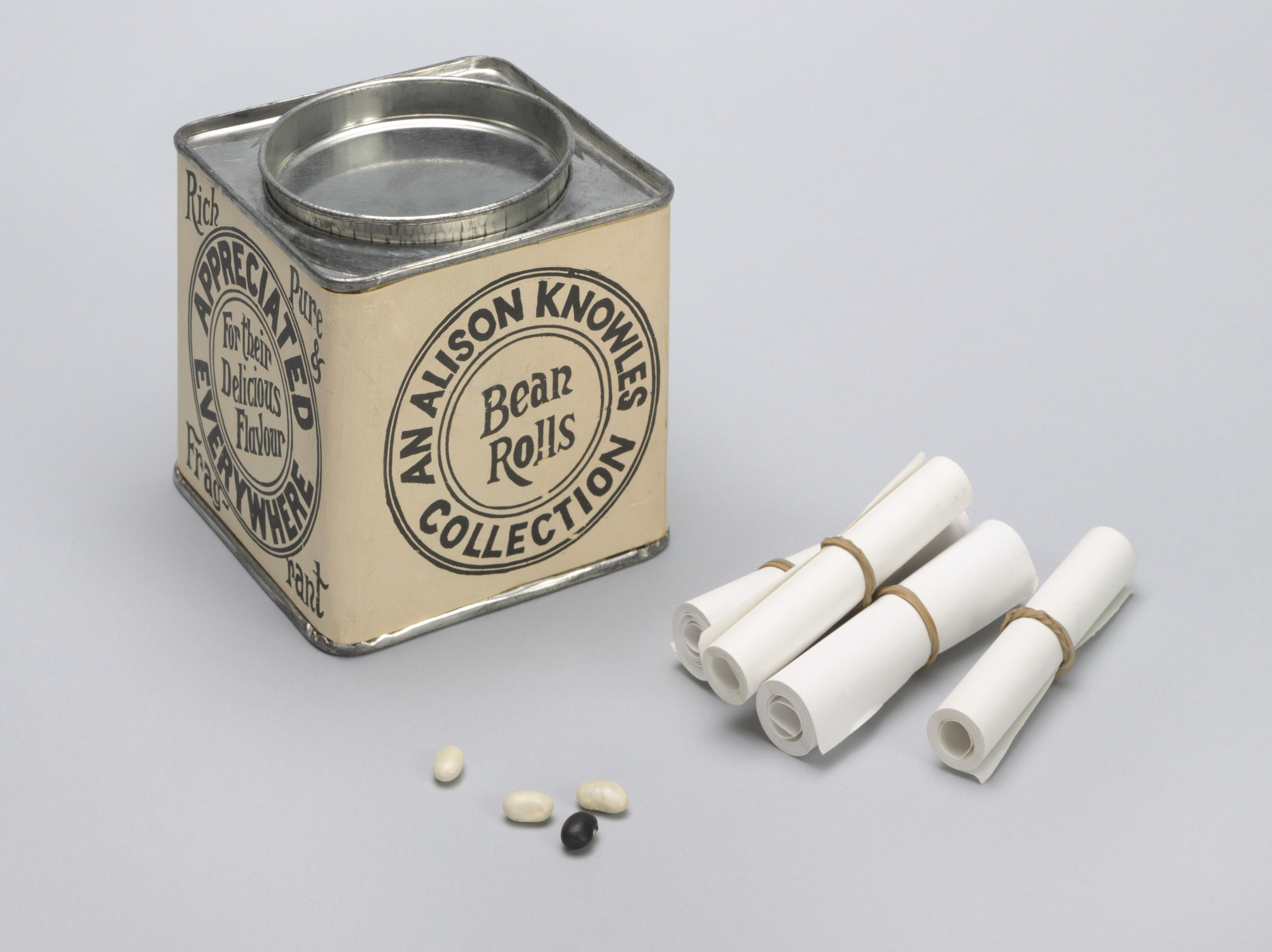 Alison Knowles. Bean Rolls from Fluxkit