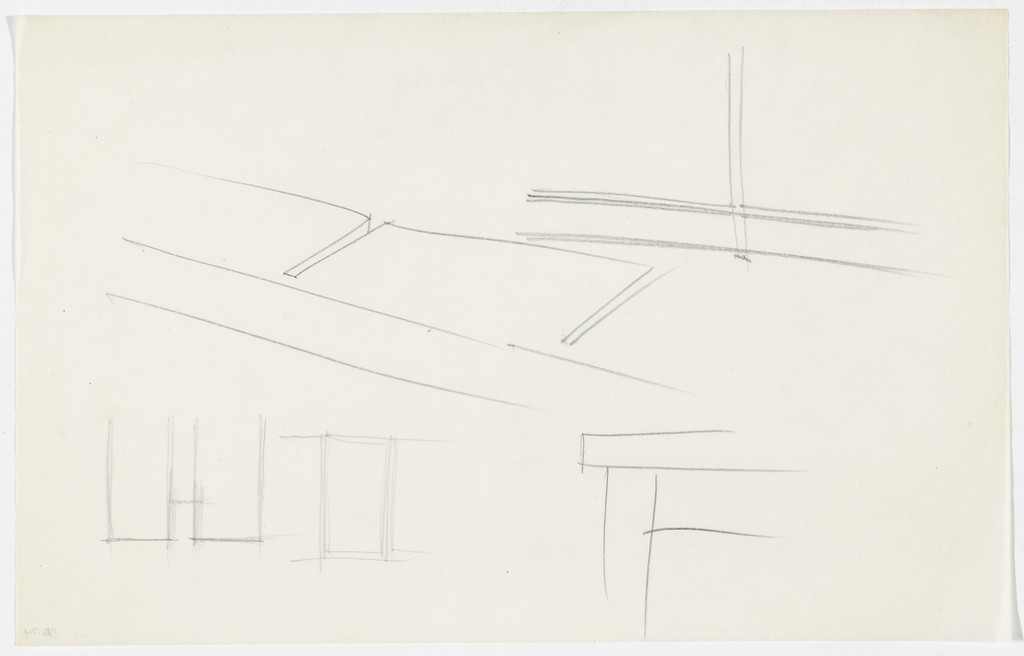 Interior Details (Elevation and perspective sketches)