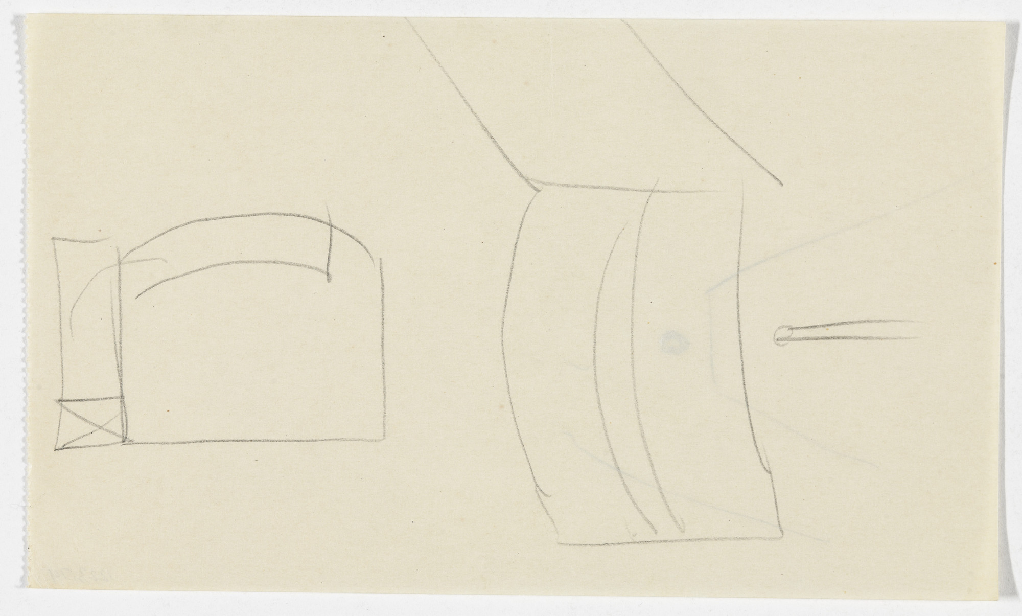 Ludwig Mies van der Rohe. Unidentified sketches