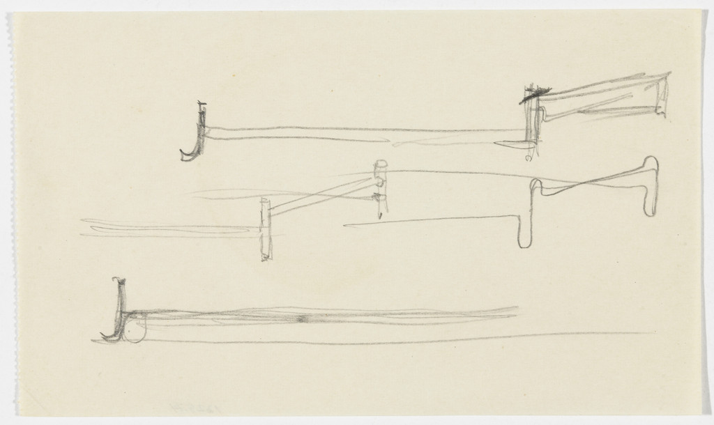 Bed Frame (Perspective and elevation sketches)