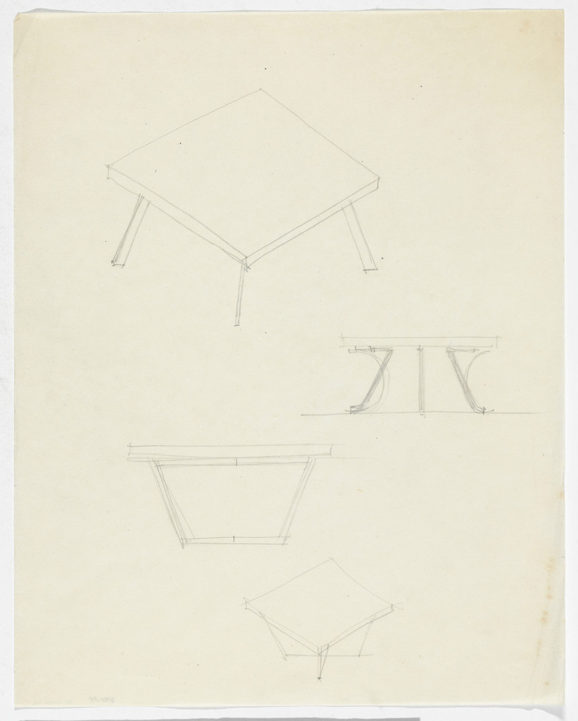Table (Elevation sketches, perspective sketches)