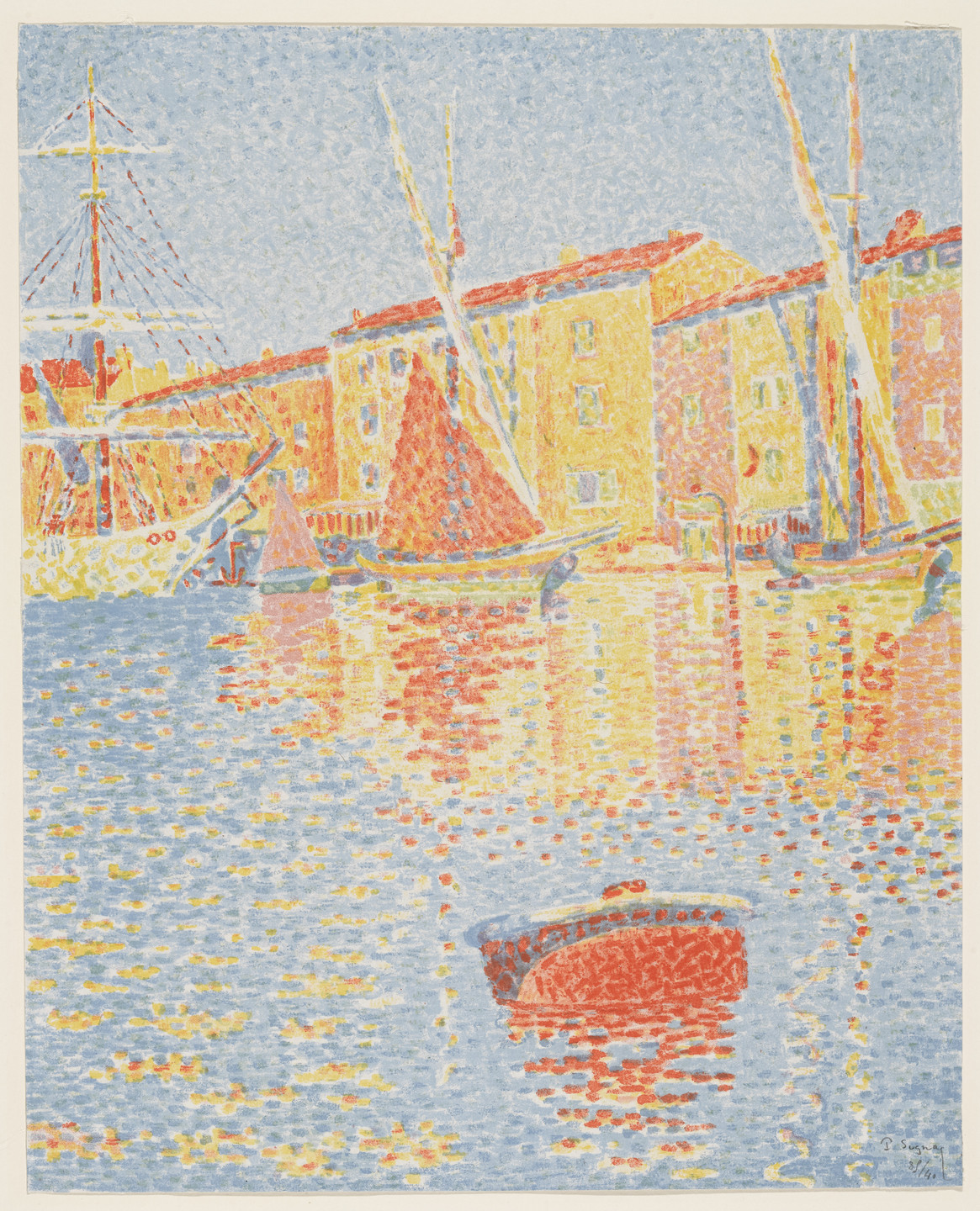 Paul Signac. The Buoy (Saint Tropez Harbor). 1894