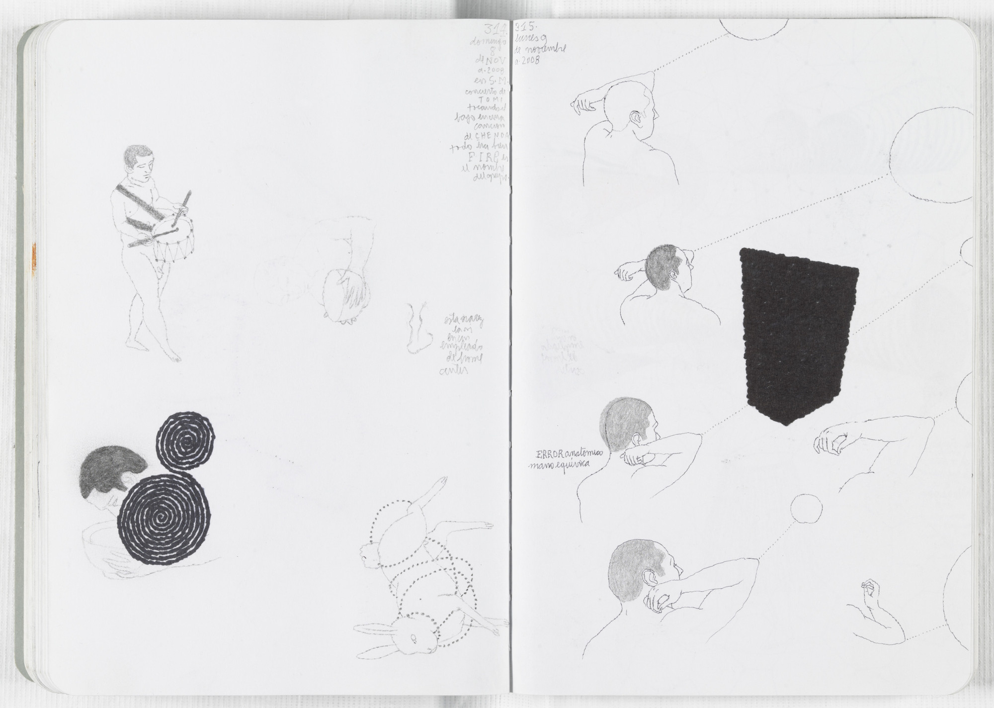 José Antonio Suárez Londoño. Sketchbook: From January 1 to December 31, 2008. 2008