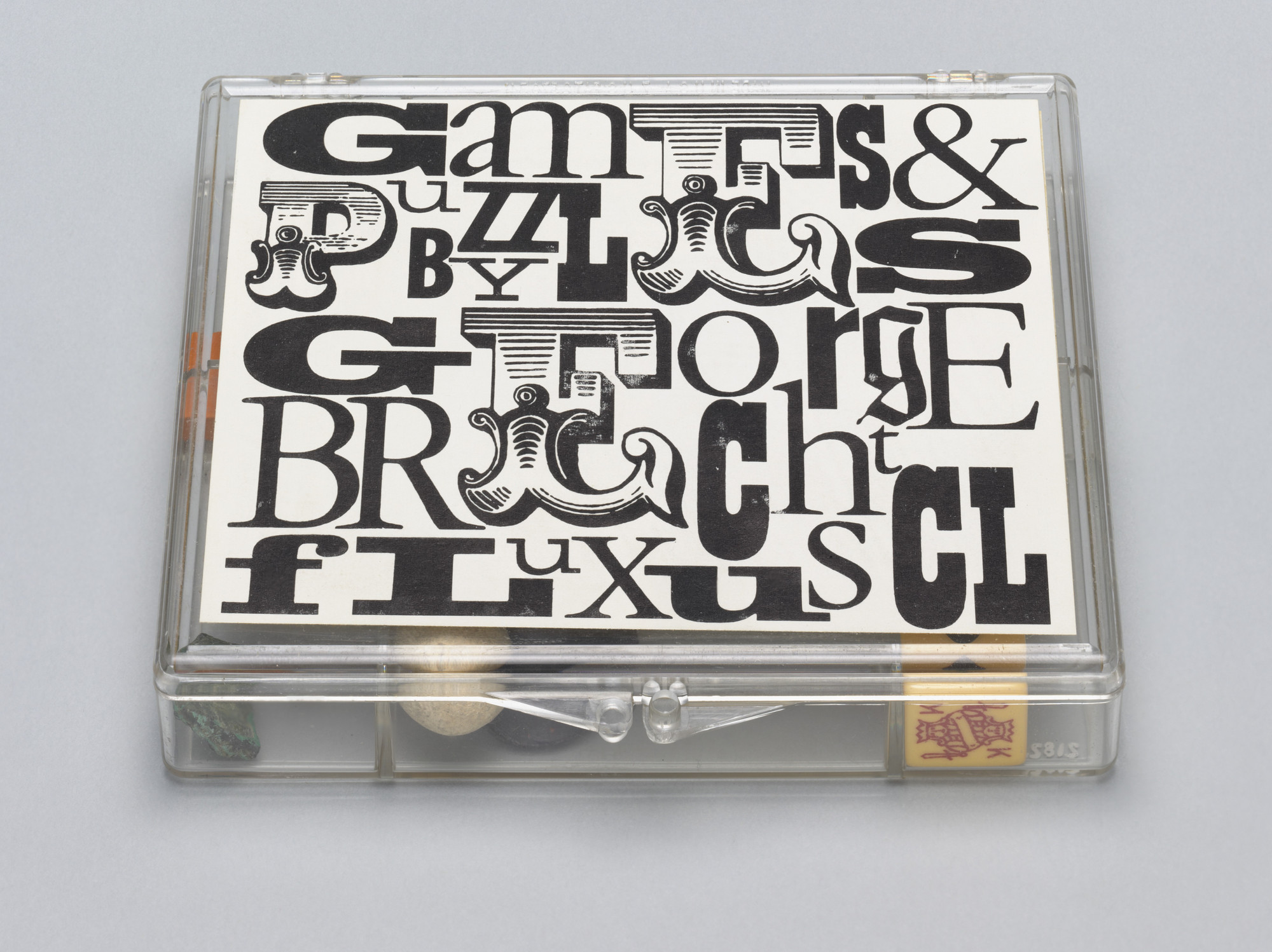 George Brecht. Games & Puzzles/Name Kit ("Spell your name") from Fluxkit