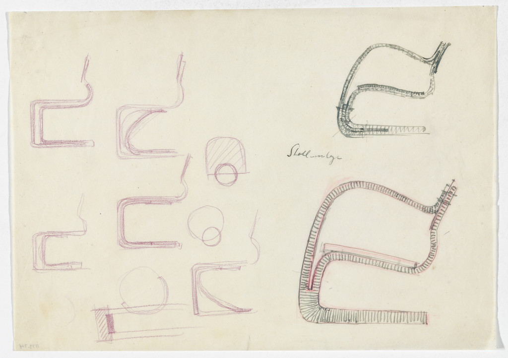 Lounge Chair with Arms. Chair without Arms. (Elevation sketches)