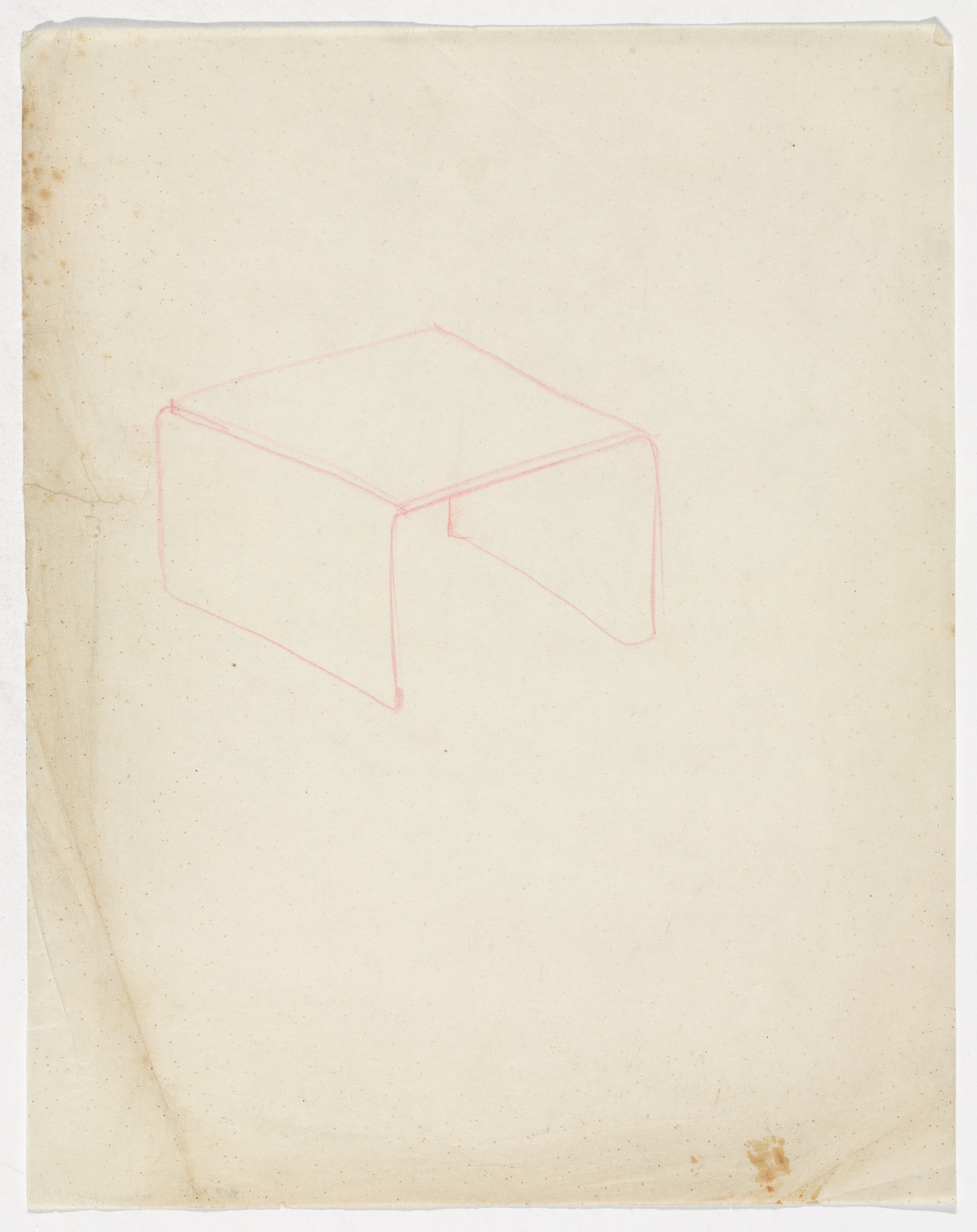 Ludwig Mies van der Rohe. Stool/ Table (similar to MR1)