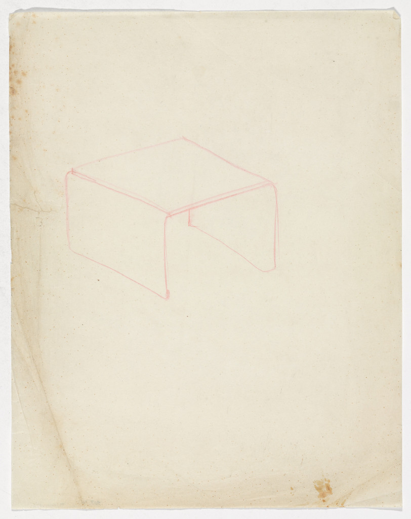 Stool/ Table (similar to MR1) (Perspective sketch)