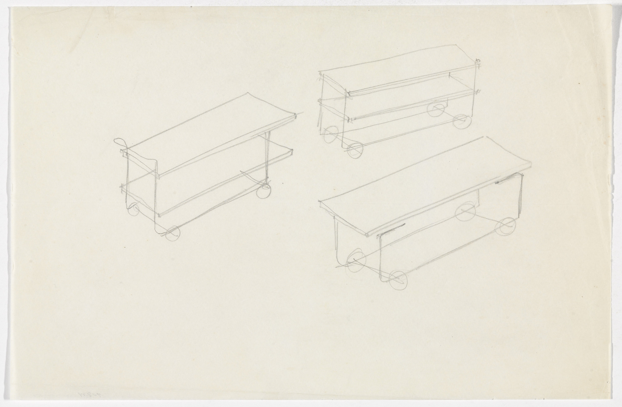 Ludwig Mies van der Rohe. Serving Cart