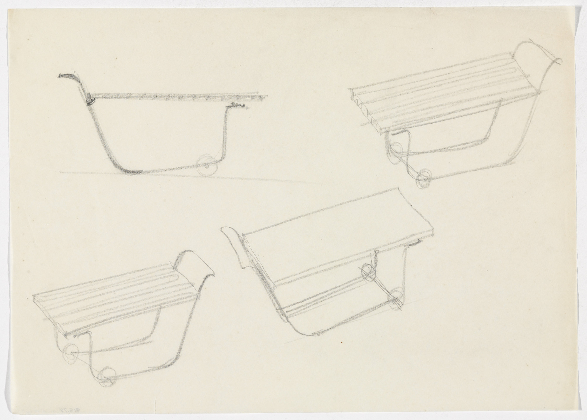 Ludwig Mies van der Rohe. Serving Cart