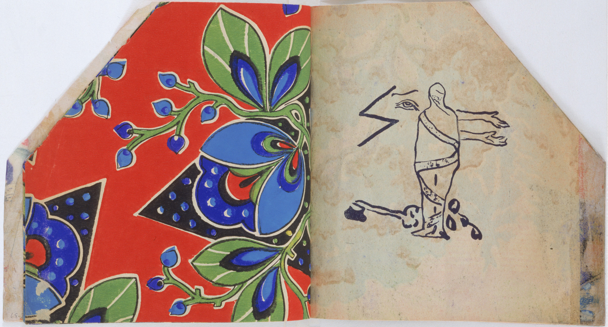 Vasilii Kamenskii. Nagoi sredi odetykh (Naked Among the Clad). 1914