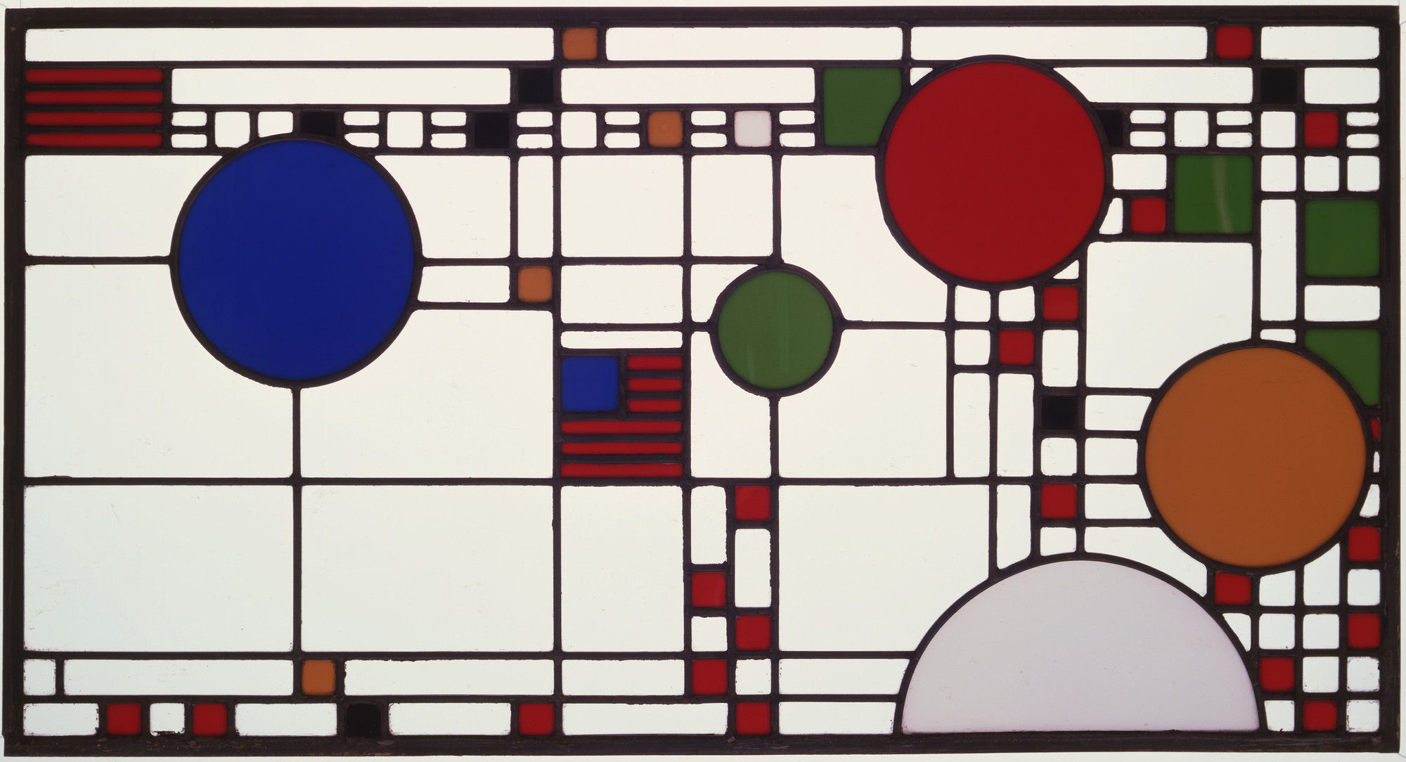 Frank Lloyd Wright. Clerestory windows from the Avery Coonley Playhouse, Riverside, IL. 1912