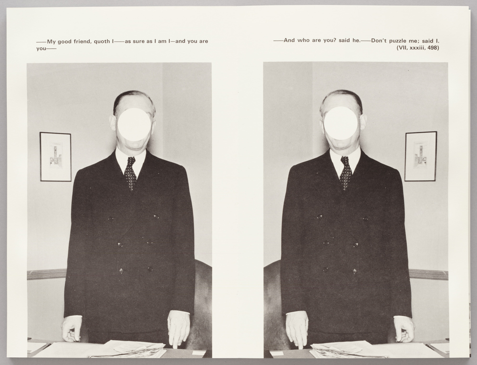 John Baldessari. The Life and Opinions of Tristram Shandy, Gentleman