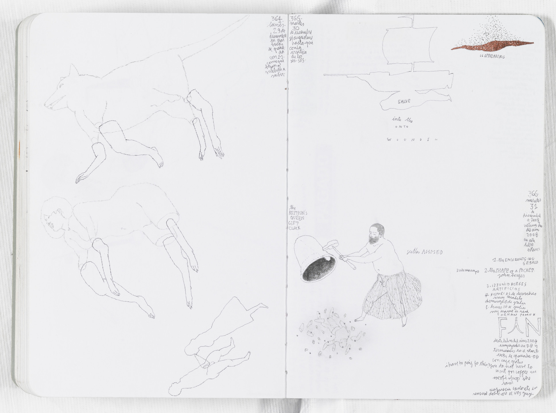 José Antonio Suárez Londoño. Sketchbook: From January 1 to December 31, 2008. 2008