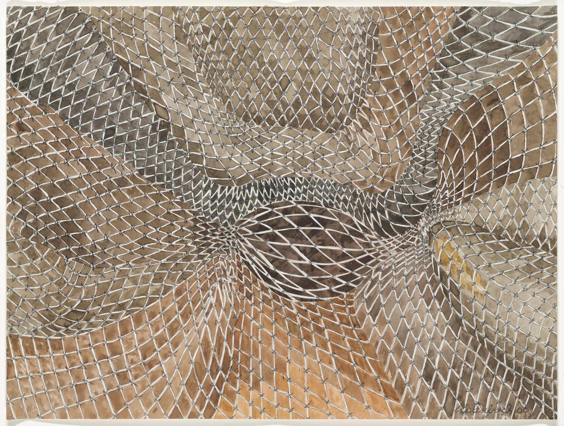 Marcel Odenbach. Cast the Nets II, In Netz gegangen II. 2000