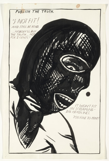 Raymond Pettibon. No Title (Publish the truth...). 1986