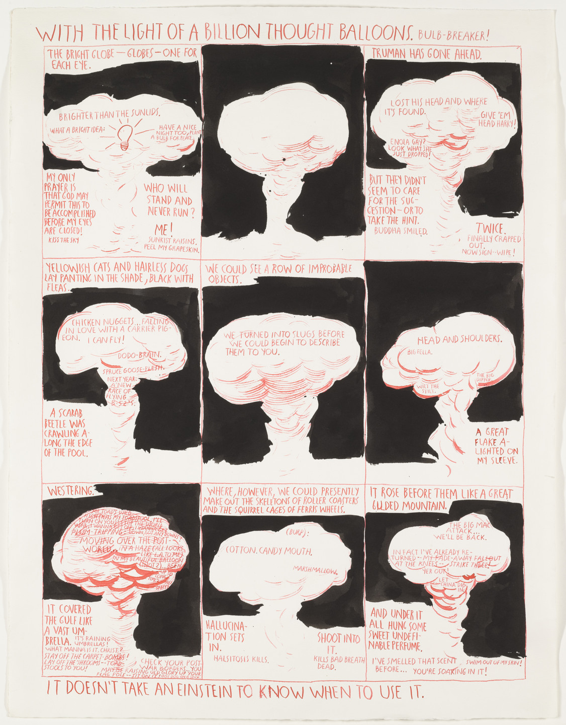 Raymond Pettibon. No Title (With the light...). n.d.