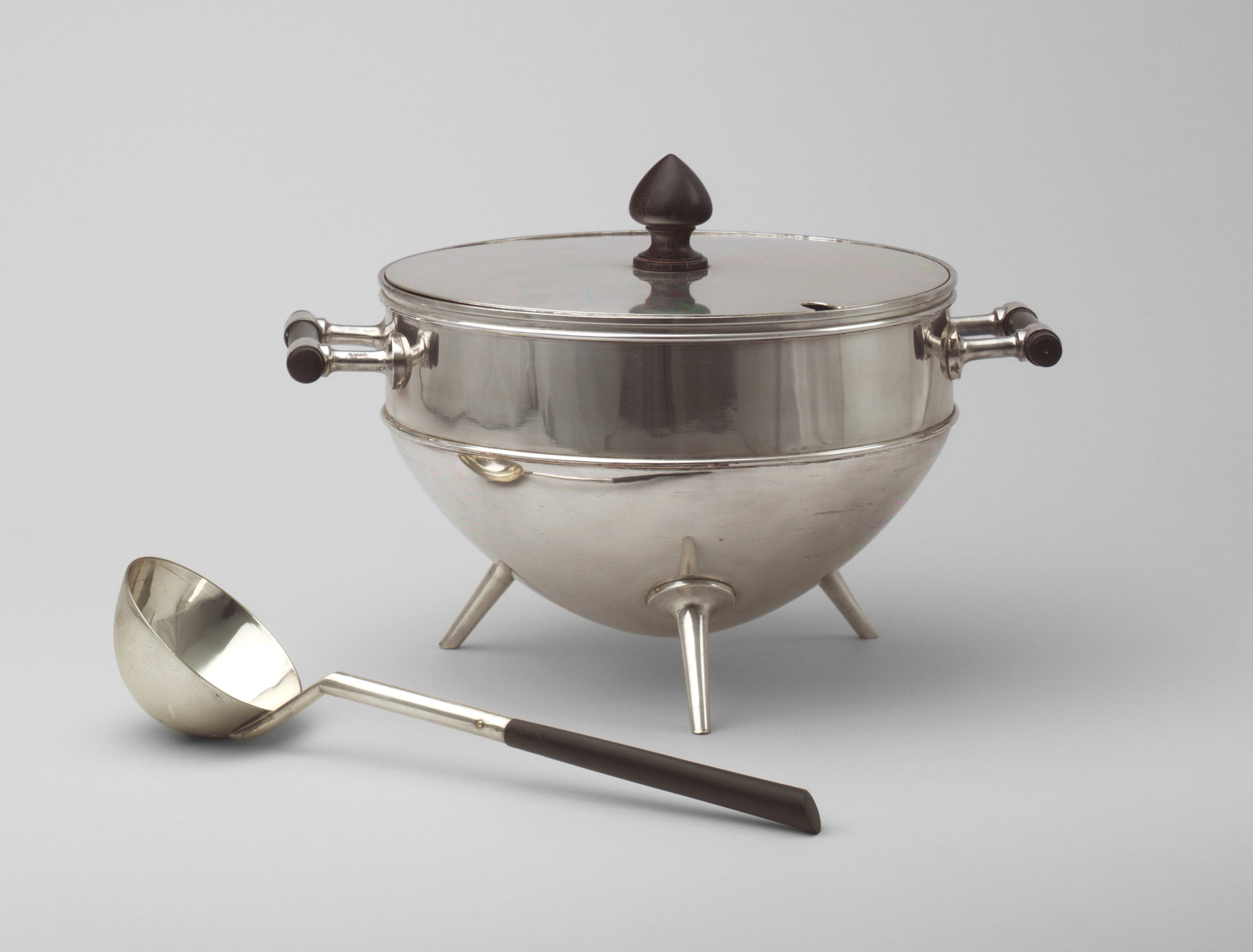 Christopher Dresser. Covered Soup Tureen and Ladle. 1880
