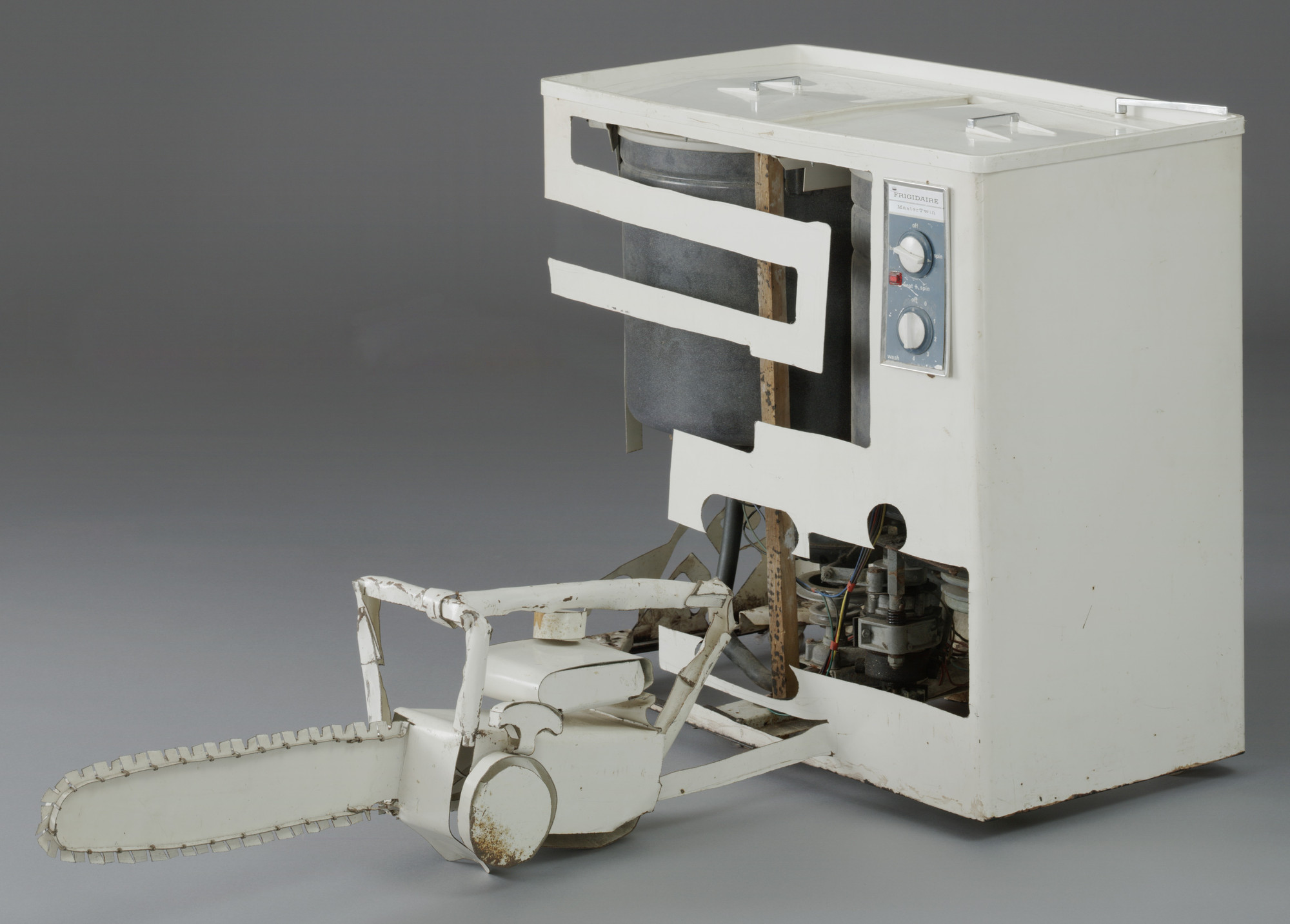 Bill Woodrow. Twin Tub with Chainsaw. 1981